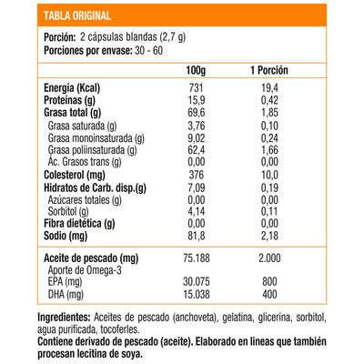 Imagen 2 del producto Omega Up UltraPure, Omega 3 (60 caps)