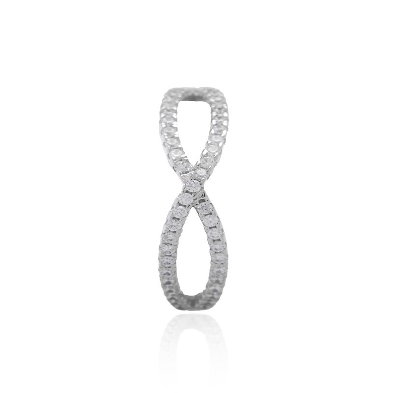 JB JOYAS BARON - Anillo de Plata Esterlina 925 Entrelazado Delgado