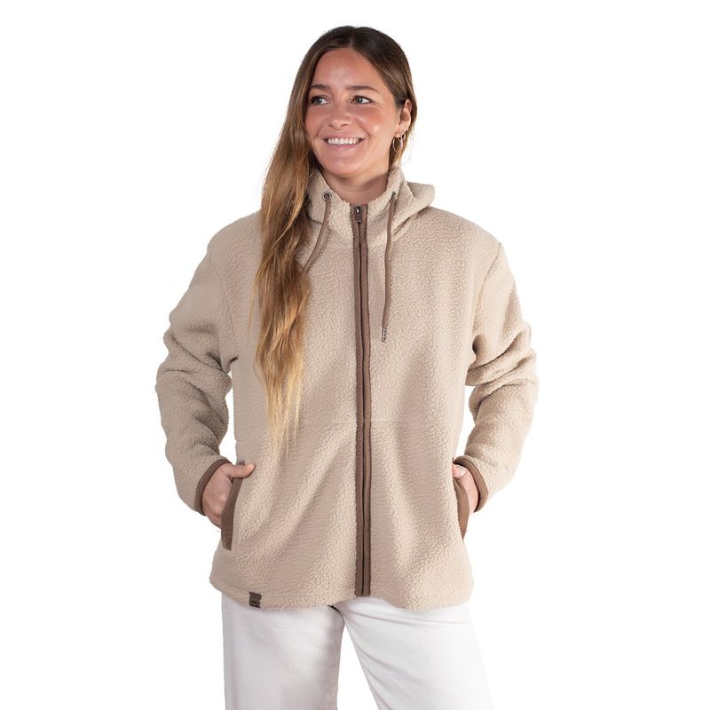 LENGA - Polerón Chaqueta Polar Sherpa Con Capucha Puya Lenga®