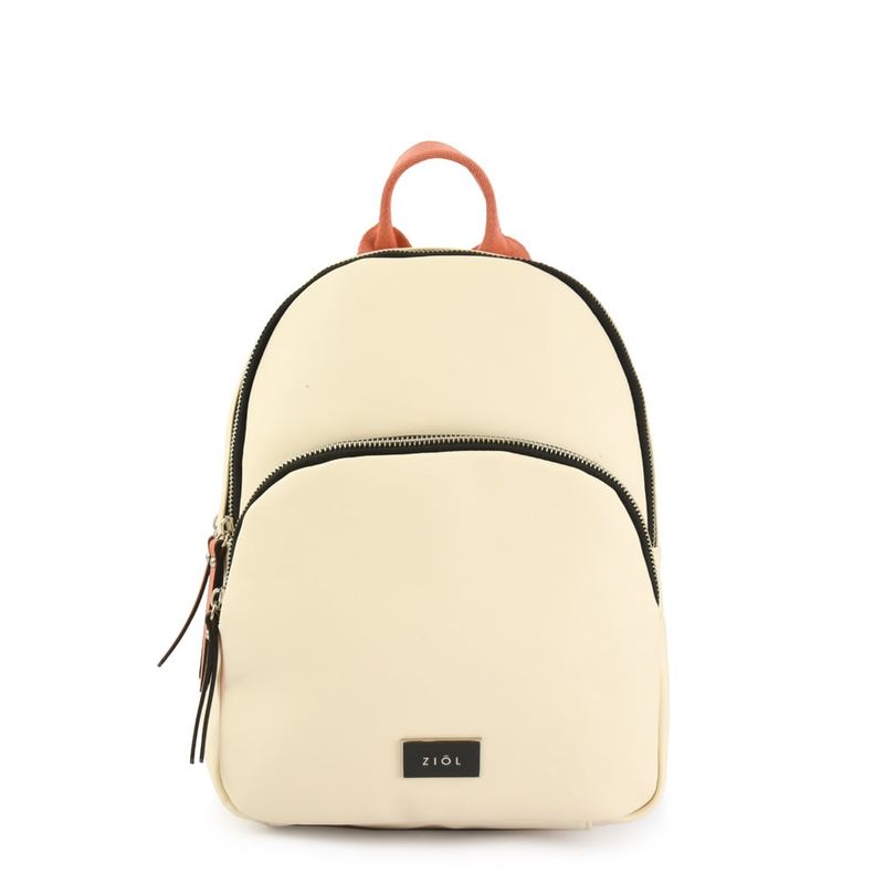 ZIOL - Mochila mediana tinna blanco crudo