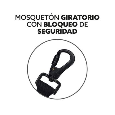 Imagen 2 del producto Correa Larga Perros - Reforzada - 3 Metros - Negra - Perro