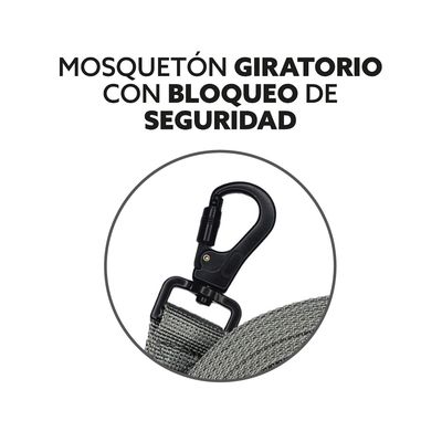 Imagen 2 del producto Correa Larga Perros - Reforzada - 5 Metros - Gris - Perro