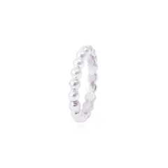 JB JOYAS BARON - Anillo de Plata Esterlina 925 Liso Pelotitas