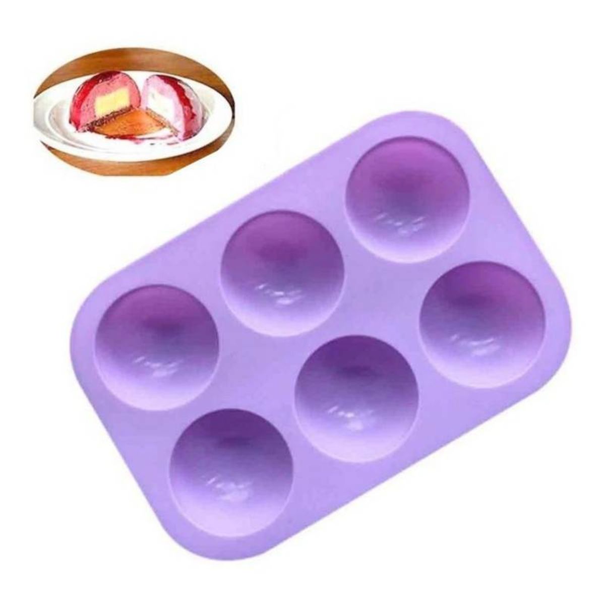 GENERICO - Molde De Silicona Media Esfera Molde Silicona Media Esfera