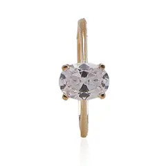JB JOYAS BARON - Anillo de oro 18kt Circón Ovalado