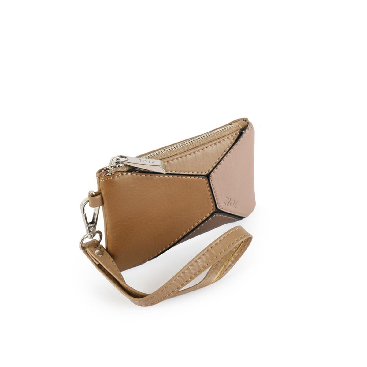 ZIOL - Monedero rectangular pequeña araxa taupe