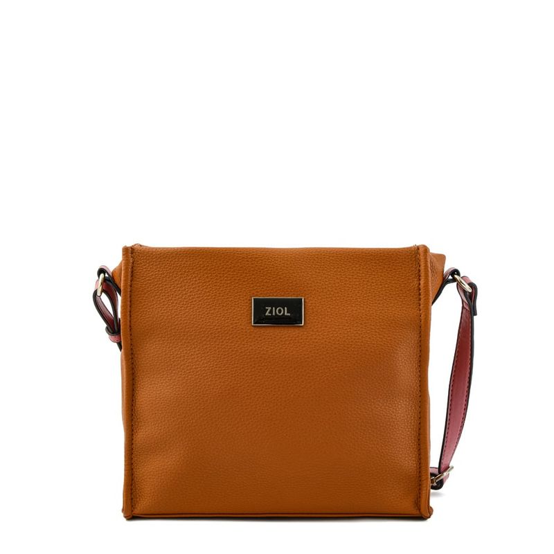ZIOL - Cartera bandolera pequeña lousa café