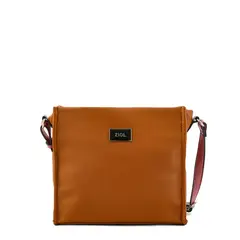 ZIOL - Cartera bandolera pequeña lousa café