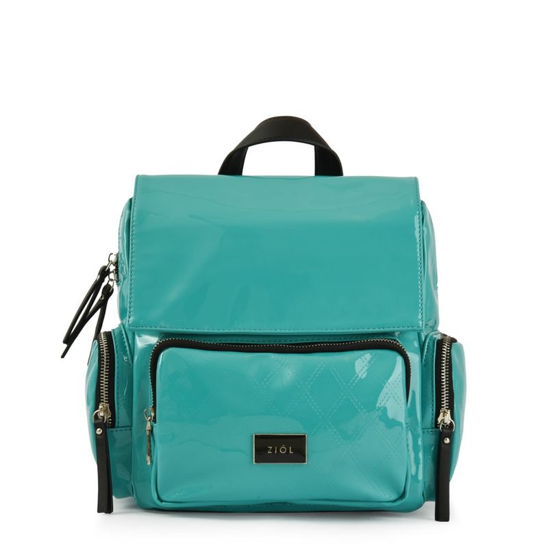 ZIOL - Mochila con tapa pequeña mila turquesa