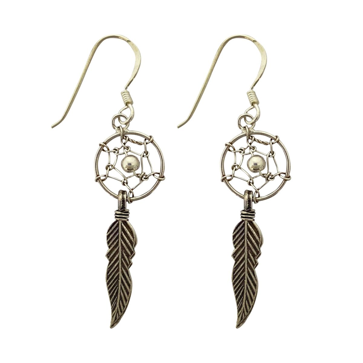 ANDREA COGGIOLA JOYAS - Aros Atrapasueños Gancho Plata Fina 925