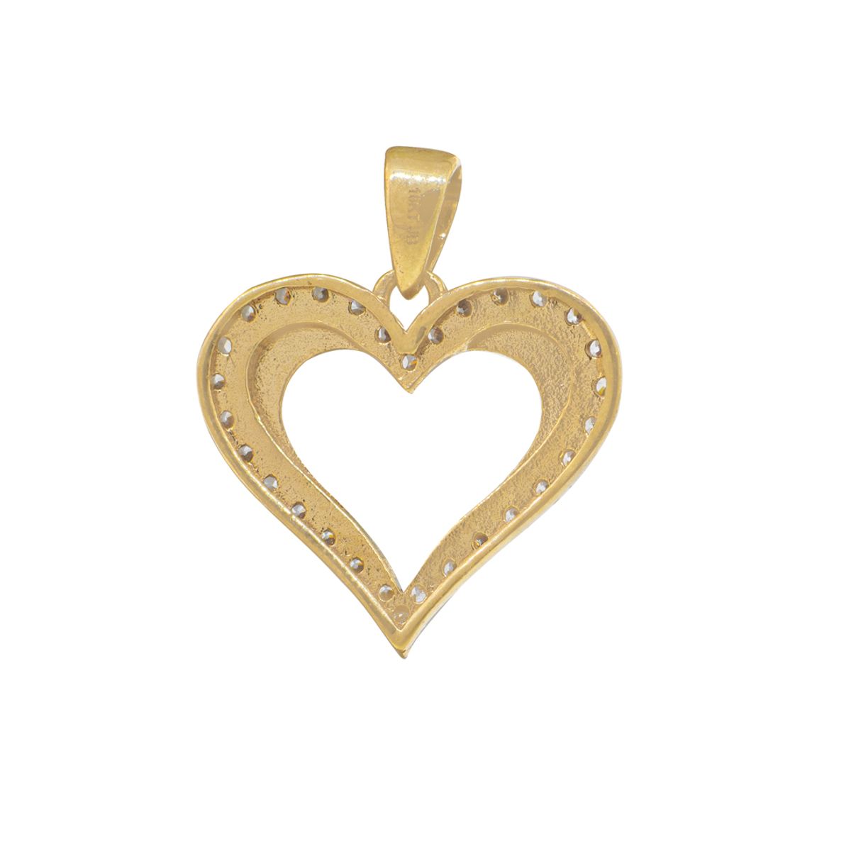JB JOYAS BARON - Colgante de Oro 18kt Modelo Corazón Circón