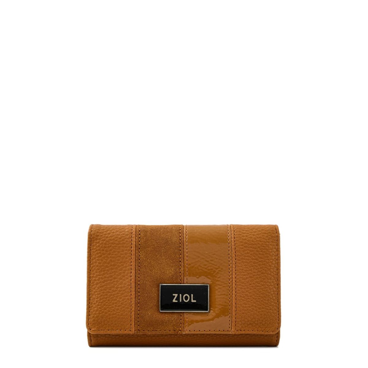 ZIOL - Billetera acordeon mediana pample café