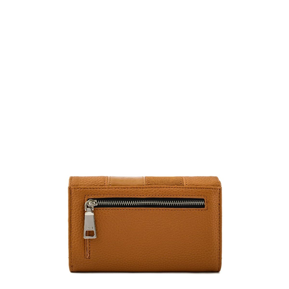 ZIOL - Billetera acordeon mediana pample café