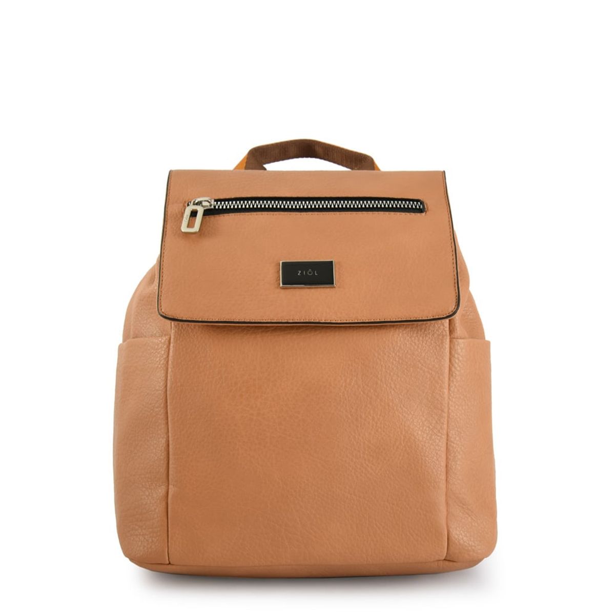 ZIOL - Mochila con tapa grande abrielle camel