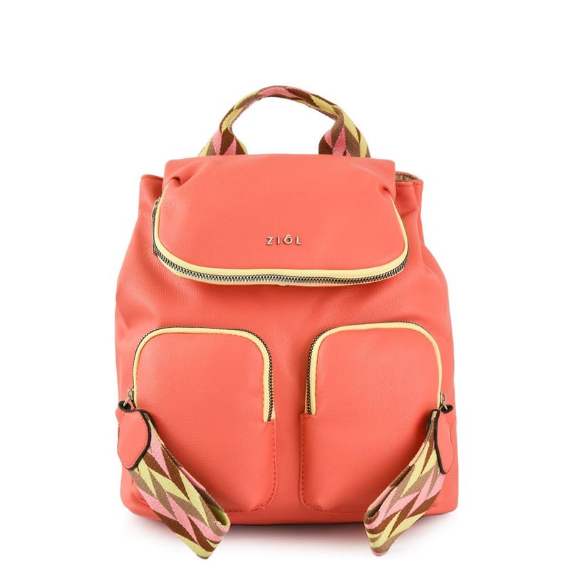ZIOL - Mochila con tapa mediana colinne coral