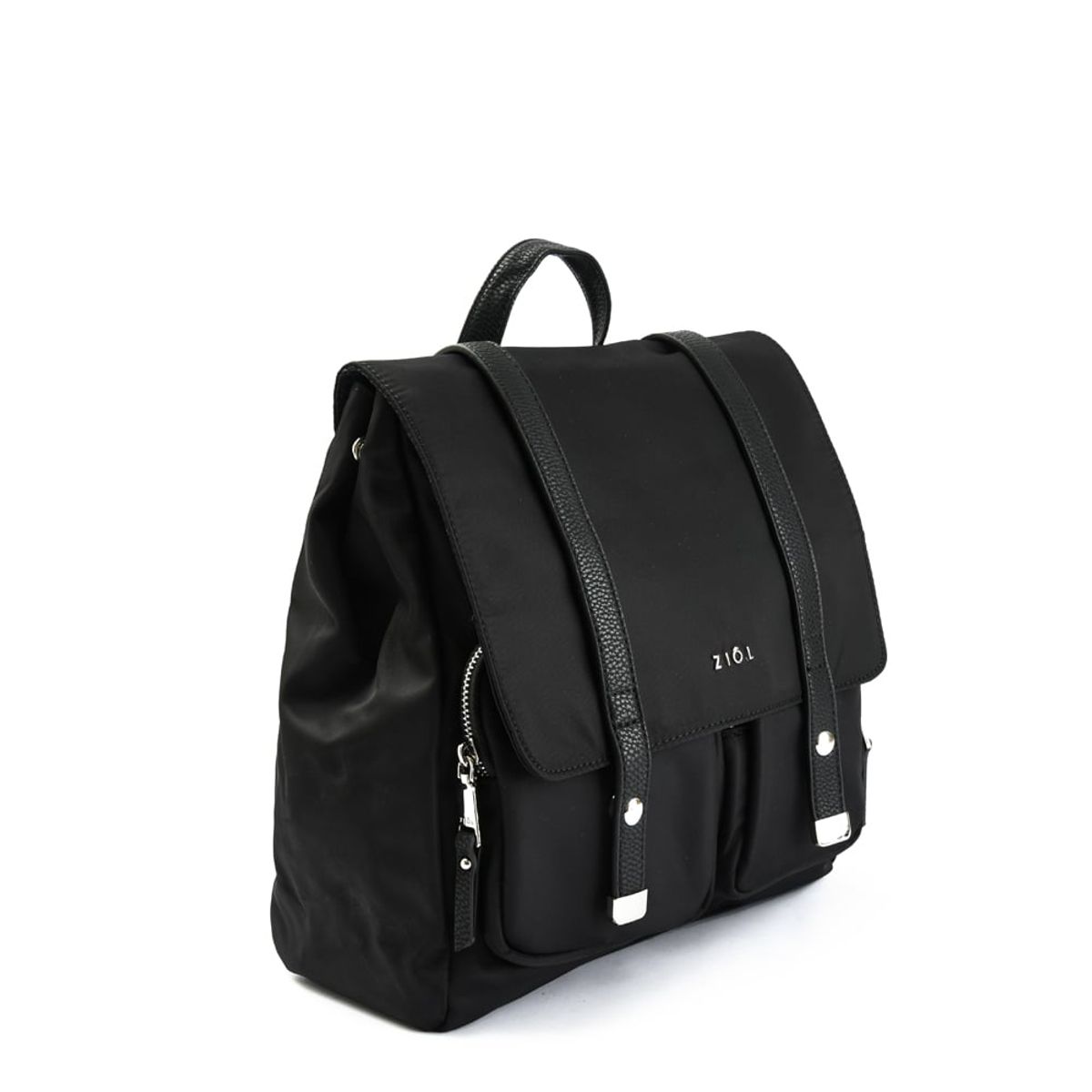 ZIOL - Mochila con tapa mediana erzurum negro