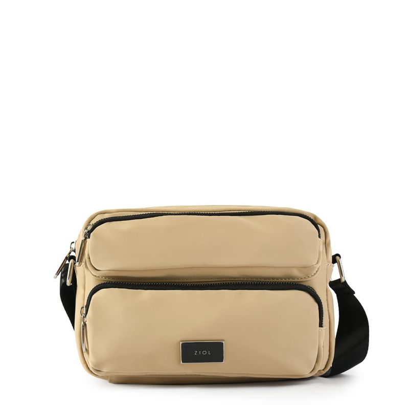 ZIOL - Cartera bandolera pequeña cuernavaca beige