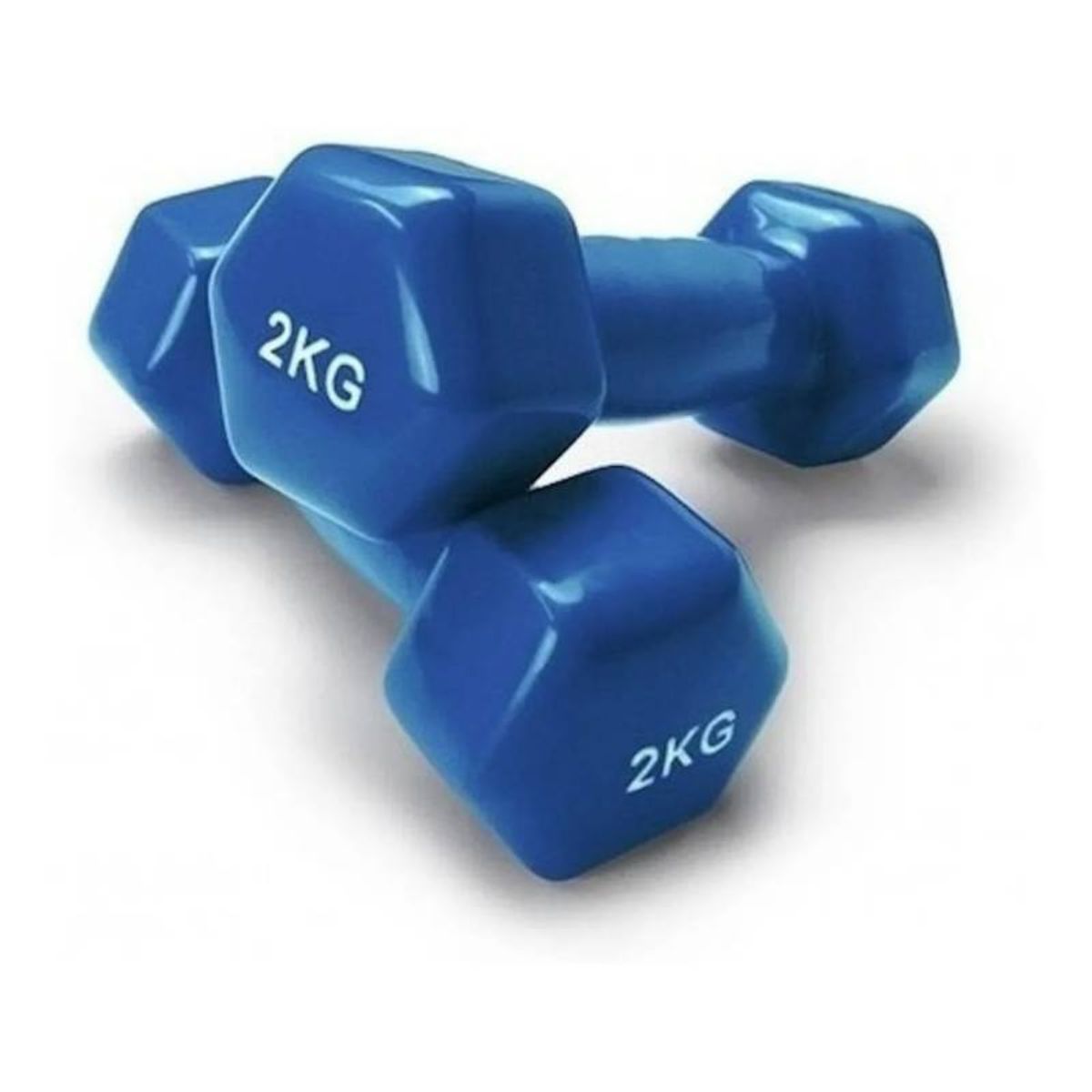 GENERICO - Pack 2 Mancuernas Hexagonales 2 Kg Antideslizante Deporte