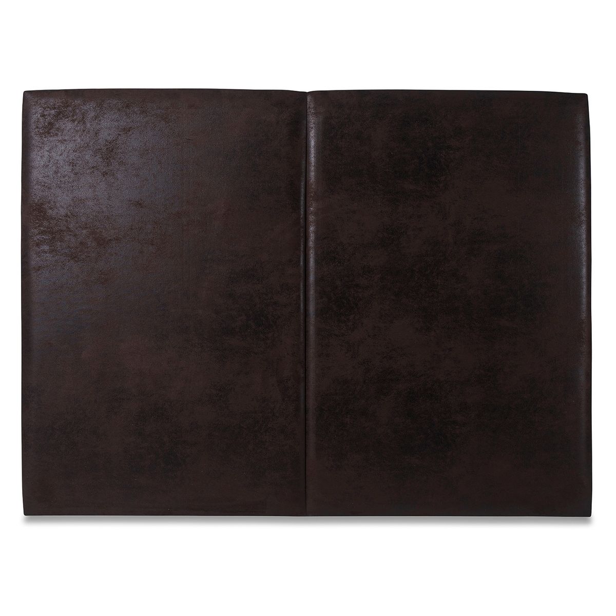 KABECEROS - RESPALDO DE CAMA  - MODELO MANHATHAN ECOCUERO - 2 PLAZAS - CAFÉ OSCURO