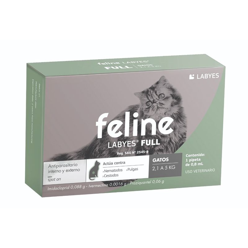 BAYER - Antiparasitario Feline Fullspot 2 A 5 Kg  para Gato