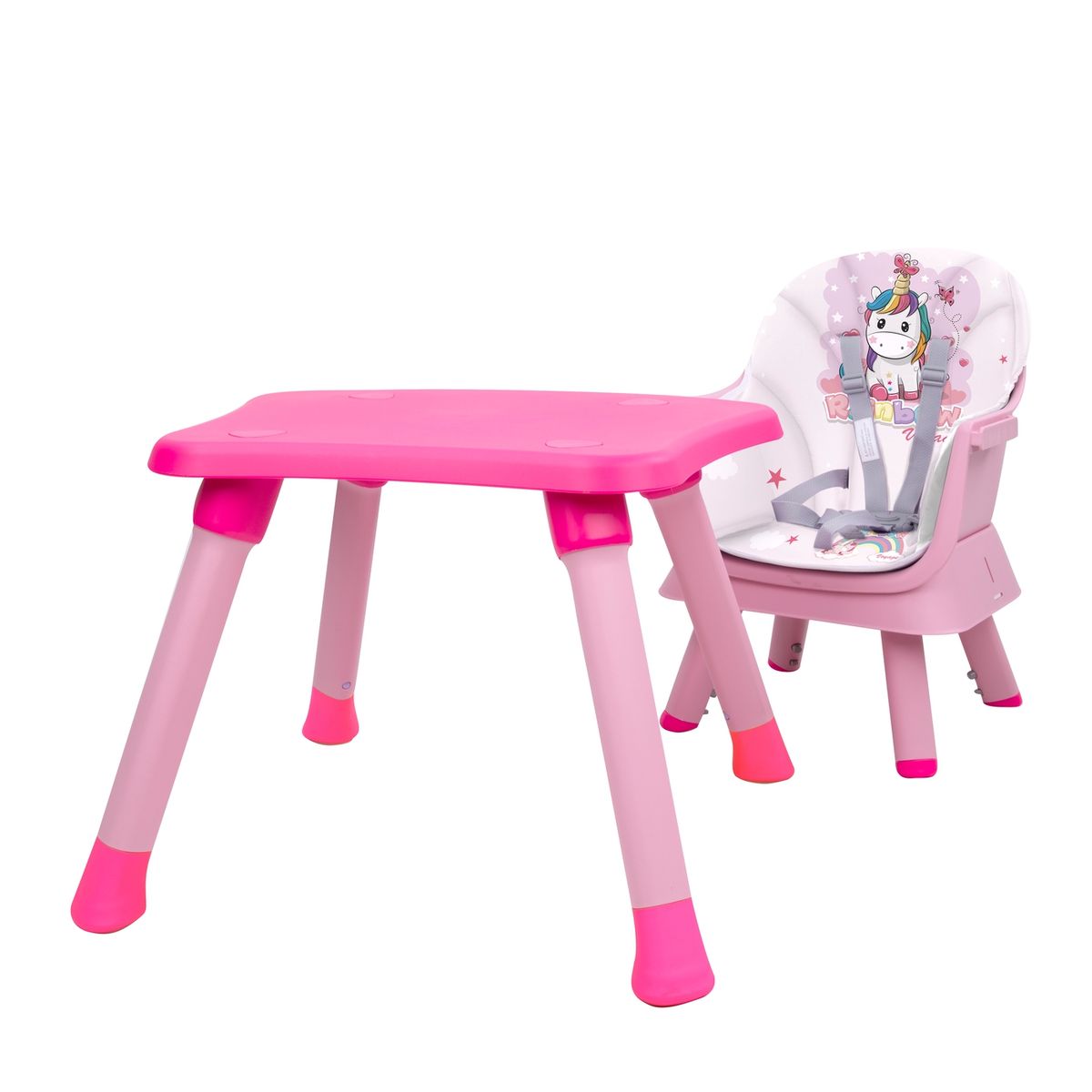 VOYAGE - Silla de comer multifuncional  6 en 1  voyage  fucsia