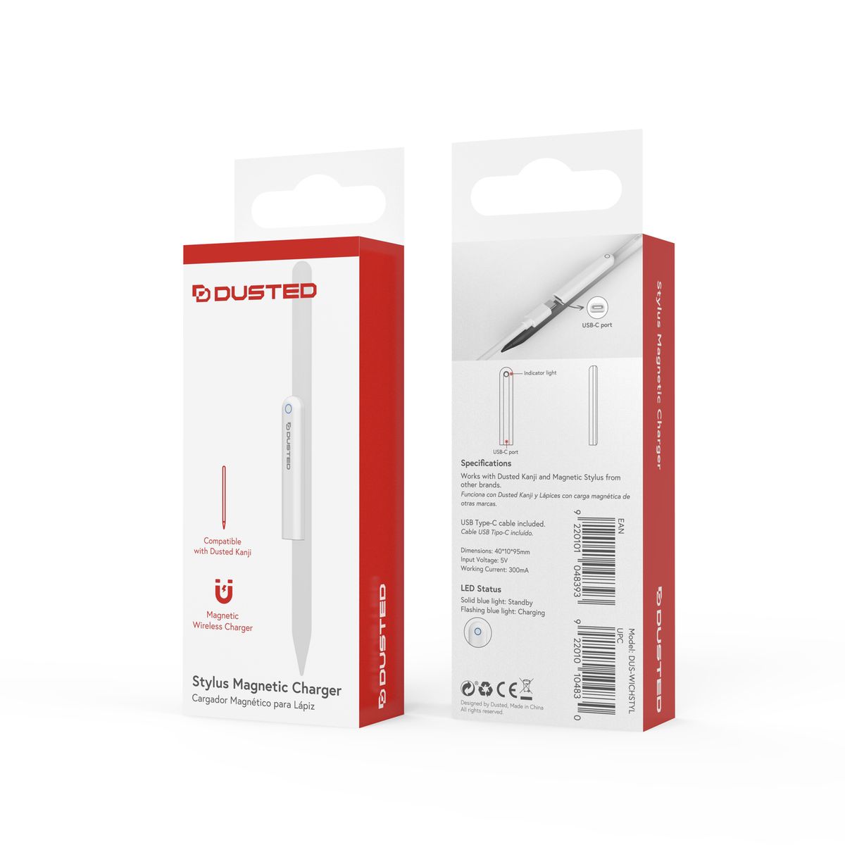 DUSTED - Cargador magnético para Stylus de iPad Kanji Dusted