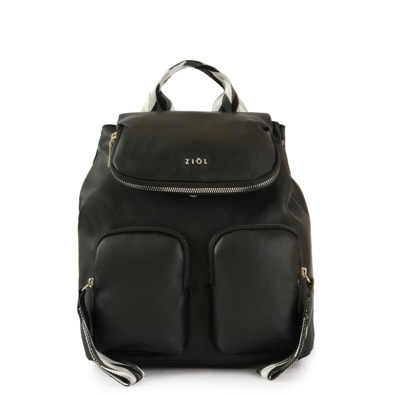 ZIOL - Mochila con tapa mediana colinne negro