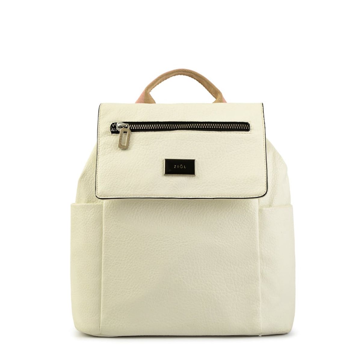 ZIOL - Mochila con tapa abrielle grande blanco