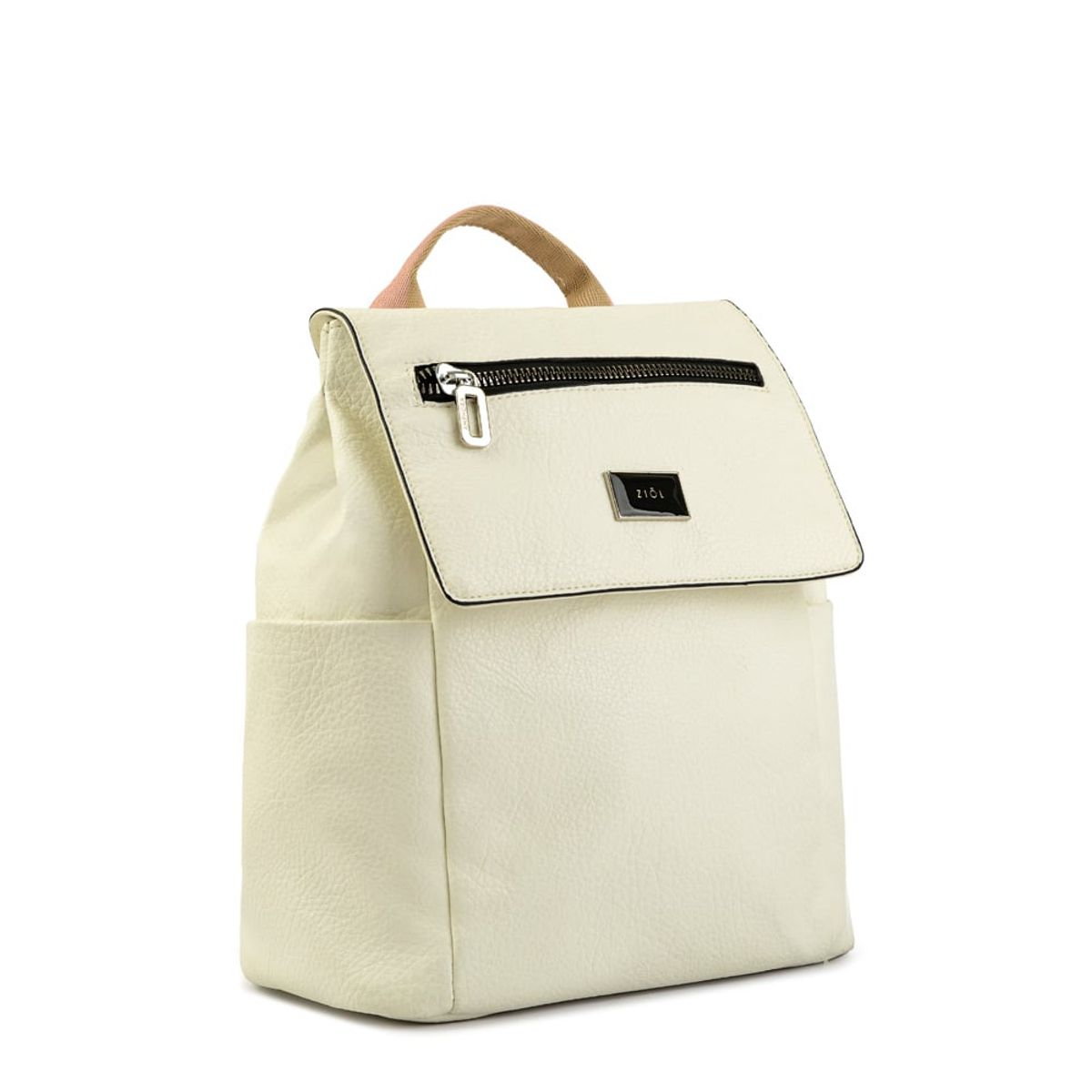 ZIOL - Mochila con tapa abrielle grande blanco