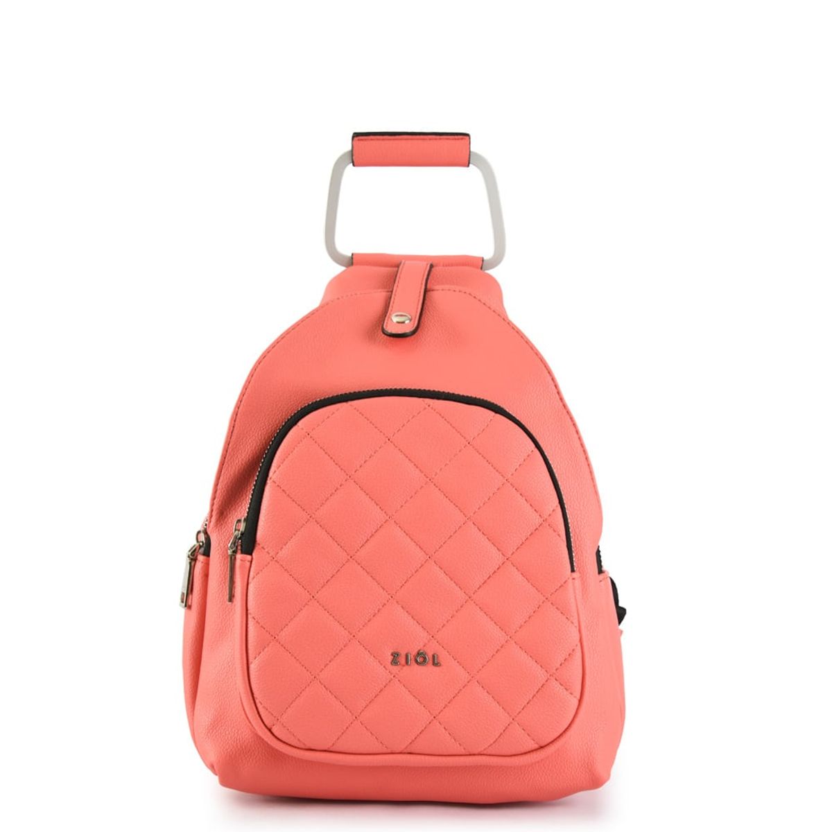 ZIOL - Mochila mediana simonetta coral