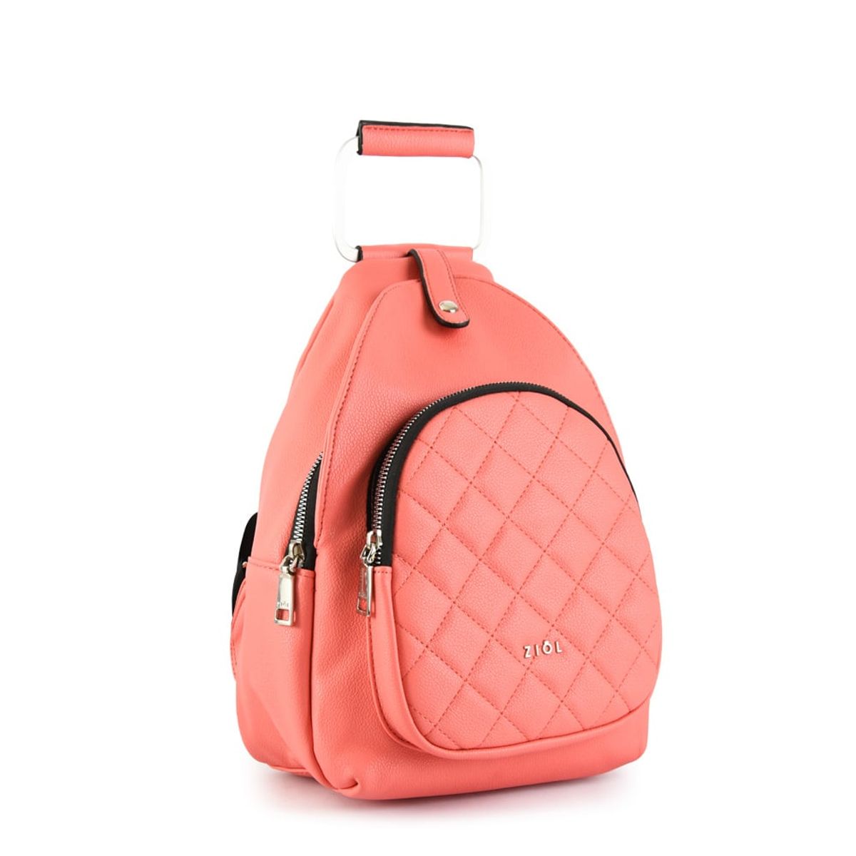 ZIOL - Mochila mediana simonetta coral
