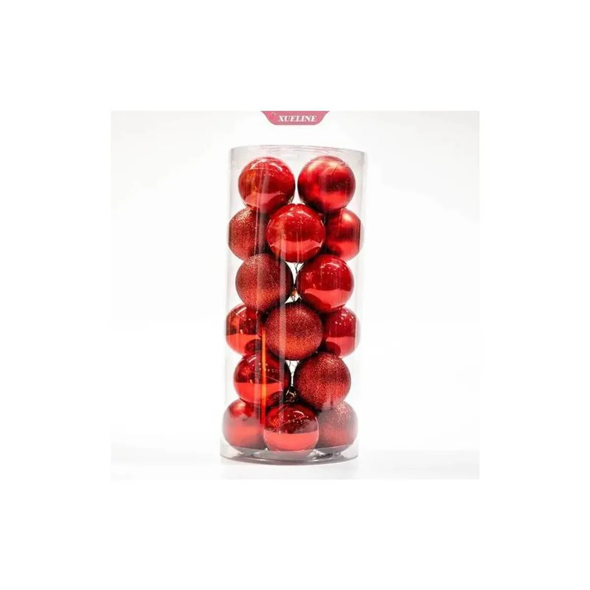 GENERICO - 24 Esferas Navideñas Bambalinas Esferas Navidad Decorar 6 Cm