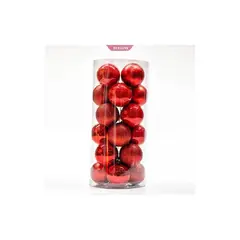 GENERICO - 24 Esferas Navideñas Bambalinas Esferas Navidad Decorar 6 Cm