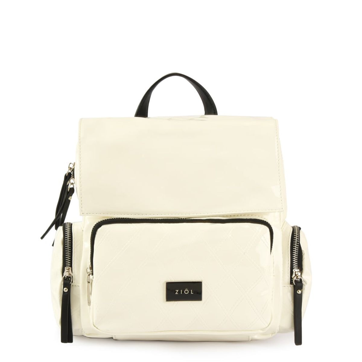 ZIOL - Mochila con tapa mila pequeña blanco