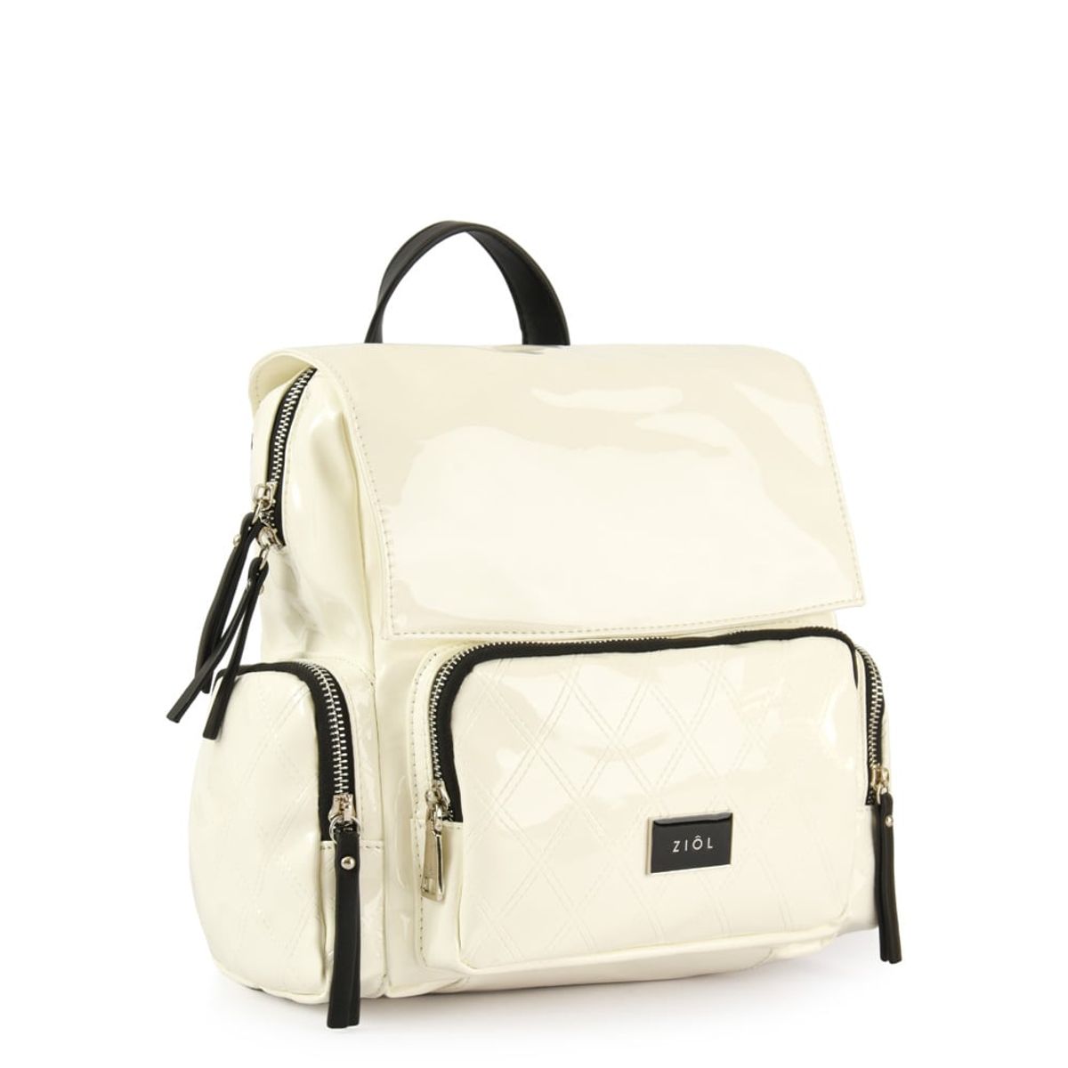 ZIOL - Mochila con tapa mila pequeña blanco