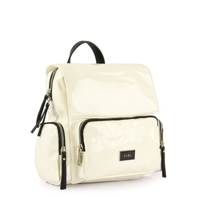 Imagen 2 del producto Mochila con tapa mila pequeña blanco