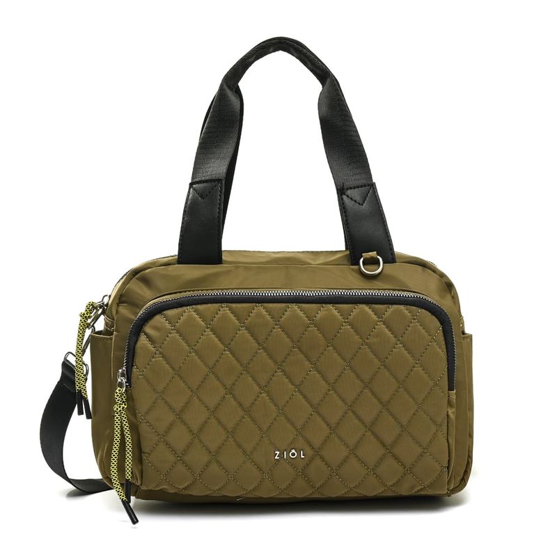 ZIOL - Cartera dos asas mediana luxor verde oliva
