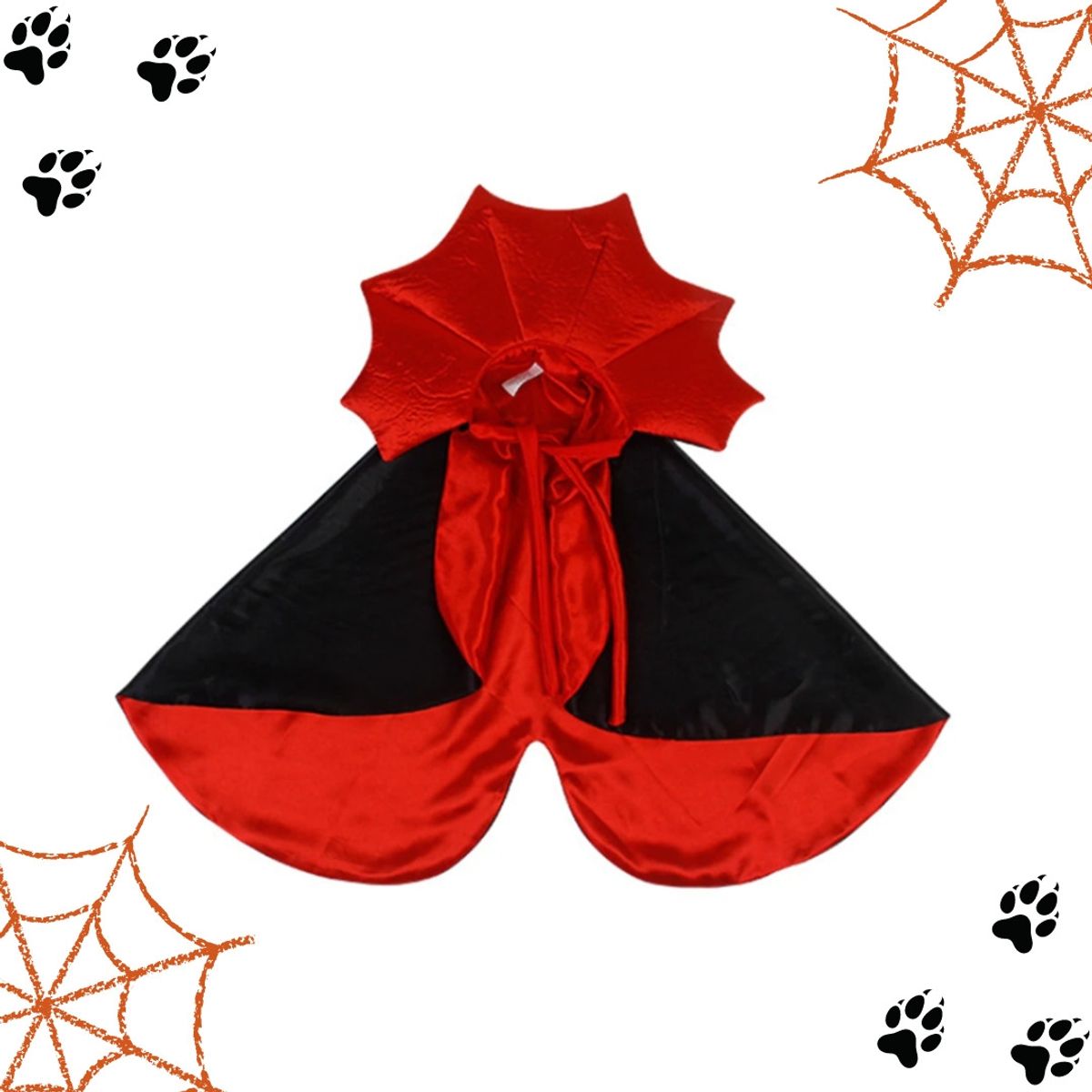 GENERICO - Capa Halloween para Perro o Gato Disfraz Drácula