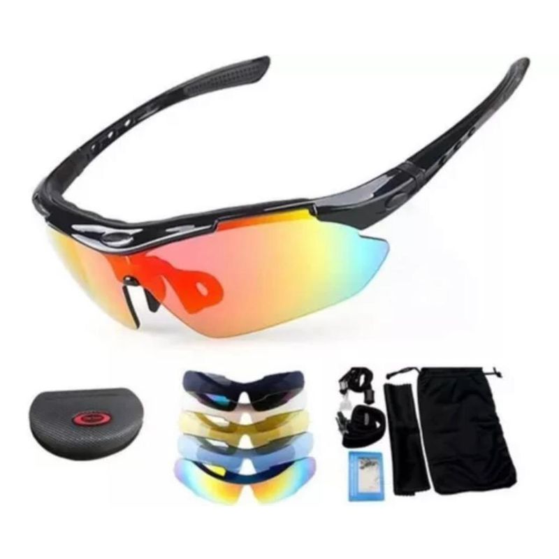 GENERICO - Lentes Deportivos 5 En 1 Bicicleta Outdoor Running