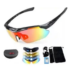 GENERICO - Lentes Deportivos 5 En 1 Bicicleta Outdoor Running