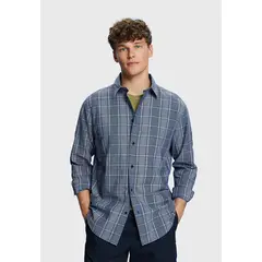 ESPRIT - Camisa Ligera De Cuadros Hombre