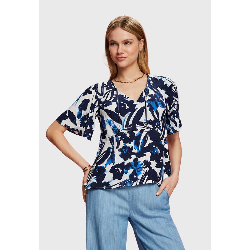 ESPRIT - Blusa De Viscosa Estampada Mujer Esprit ESPRIT