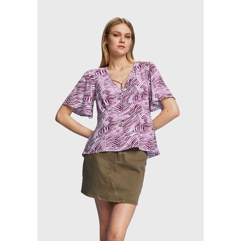 ESPRIT - Blusa De Viscosa Estampada Mujer Esprit ESPRIT