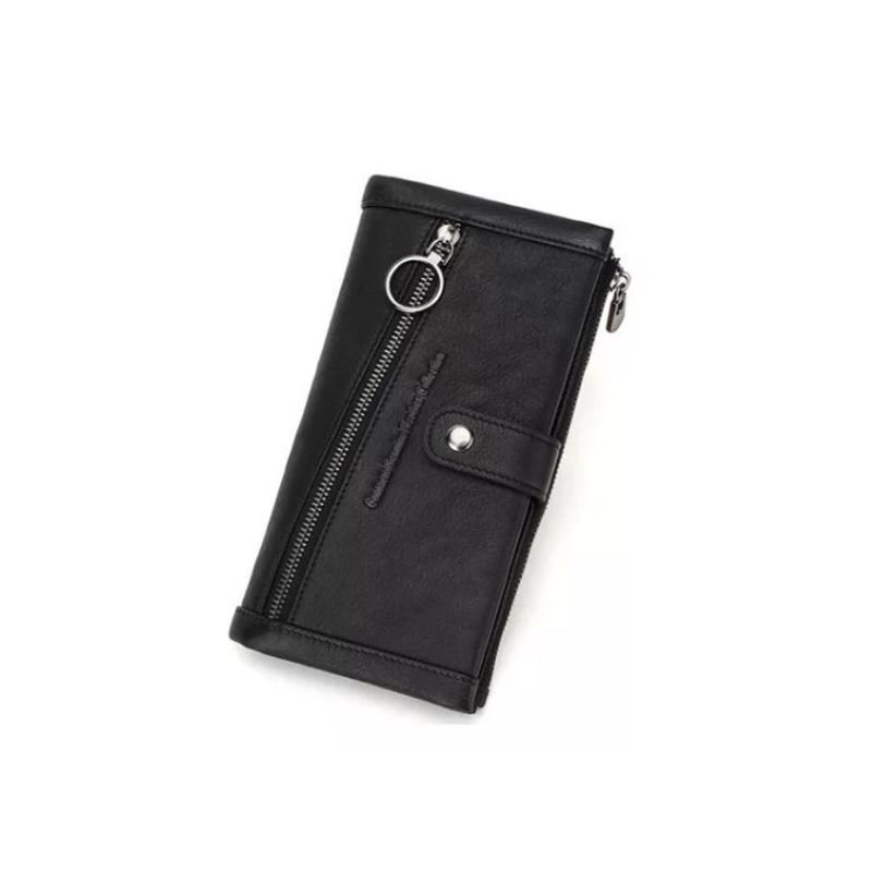 CONTACT - Billetera De Cuero Larga Marca Contacts Modelo M1310 Black