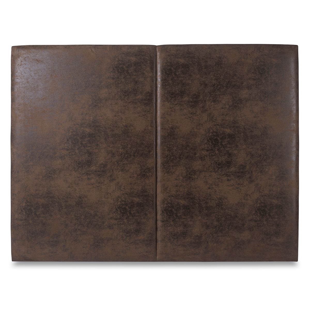 KABECEROS - RESPALDO DE CAMA  - MODELO MANHATHAN ECOCUERO - 2 PLAZAS - CAFÉ