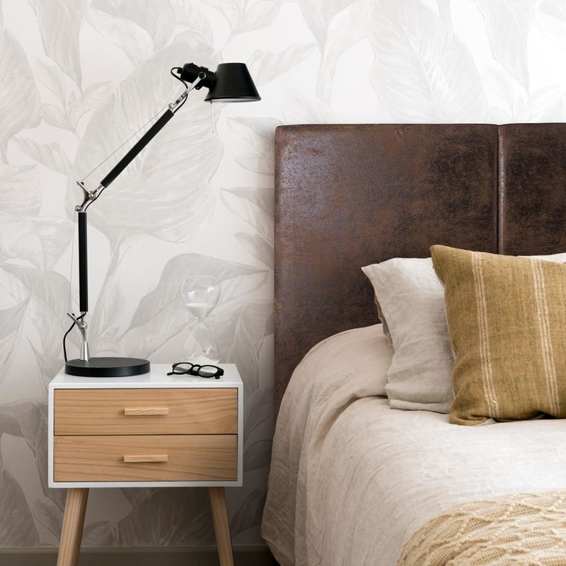 KABECEROS - RESPALDO DE CAMA  - MODELO MANHATHAN ECOCUERO - KING - COLOR CAFÉ