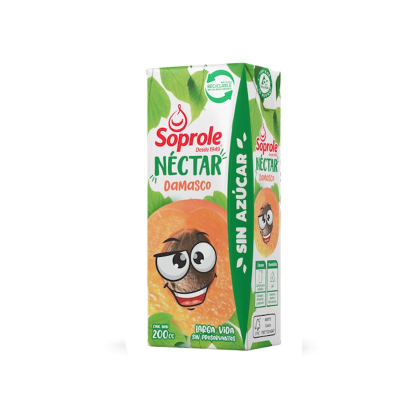 SOPROLE - Caja Jugos Néctar Soprole Larga Vida  200 Ml Damasco 30 Uni