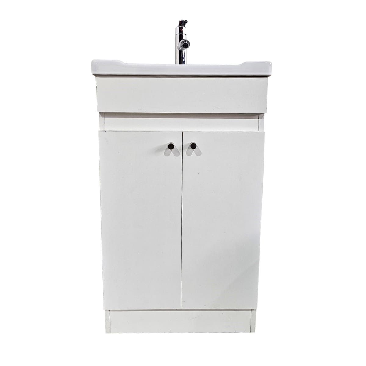 MODERN SPACE - Vanitorio 60x47cm BLANCO  Con Loza Y Grifería Completo