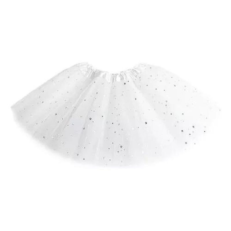 GENERICO - Tutu Glitter Niñas Blanco