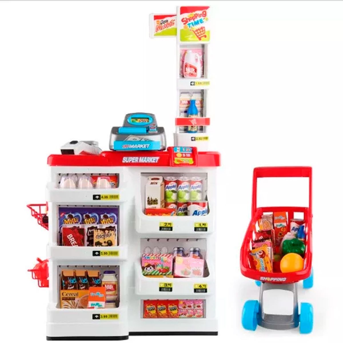 GENERICO - Set Supermercado 24 Piezas, Juguete